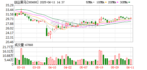 股票杠杆配资 创业黑马：截至2025年3月31日公司普通股股东总数32812户